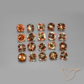 3.43 ct natürliche Mehrfarbig Andalusit-Edelsteine, Runden, VS