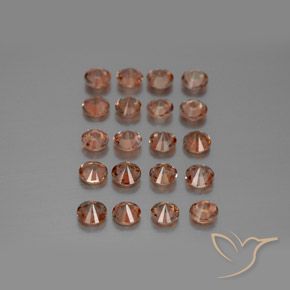 3.49 ct natürliche Mehrfarbig Andalusit-Edelsteine, Runden, VS