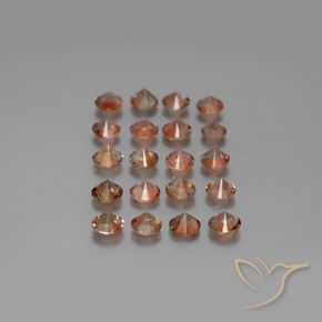 3.52 ct natürliche Mehrfarbig Andalusit-Edelsteine, Runden, VS