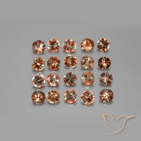 3.37 ct natürliche Mehrfarbig Andalusit-Edelsteine, Runden, VS