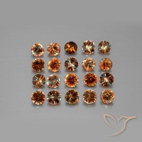 3.49 ct natürliche Mehrfarbig Andalusit-Edelsteine, Runden, VS