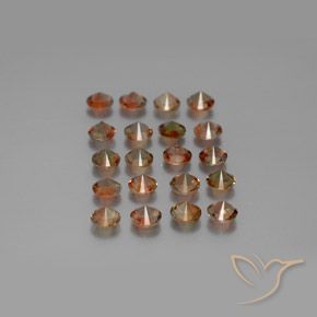 3.49 ct natürliche Mehrfarbig Andalusit-Edelsteine, Runden, VS