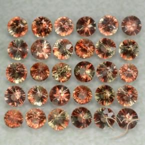 4.57 ct natürliche Mehrfarbig Andalusit-Edelsteine, Runden, VS