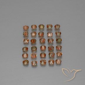 3.67 ct natürliche Mehrfarbig Andalusit-Edelsteine, Runden, VS