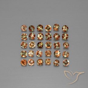 4.08 ct natürliche Mehrfarbig Andalusit-Edelsteine, Runden, VS