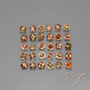 4.44 ct natürliche Mehrfarbig Andalusit-Edelsteine, Runden, VS