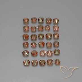 4.44 ct natürliche Mehrfarbig Andalusit-Edelsteine, Runden, VS