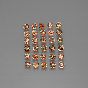 3,74 ct natürliche mehrfarbiger Andalusit-Edelsteine, Rundschliff, VS