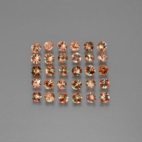 3,74 ct natürliche mehrfarbiger Andalusit-Edelsteine, Rundschliff, VS