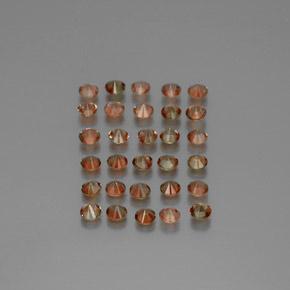 3,74 ct natürliche mehrfarbiger Andalusit-Edelsteine, Rundschliff, VS