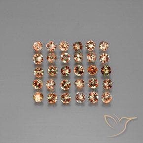 3.70 ct natürliche Mehrfarbig Andalusit-Edelsteine, Runden, VS