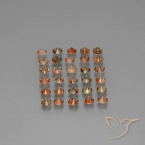 3.70 ct natürliche Mehrfarbig Andalusit-Edelsteine, Runden, VS