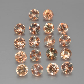 2,95 ct natürliche mehrfarbiger Andalusit-Edelsteine, Rundschliff, VS