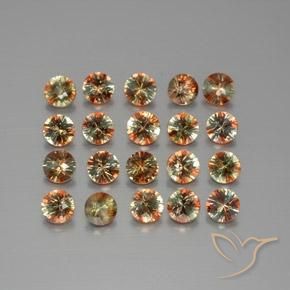 3.45 ct natürliche Mehrfarbig Andalusit-Edelsteine, Runden, VS
