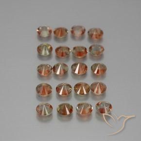 3.45 ct natürliche Mehrfarbig Andalusit-Edelsteine, Runden, VS