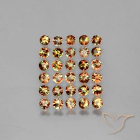 3,40 ct natürliche mehrfarbiger Andalusit-Edelsteine, Rundschliff, VS
