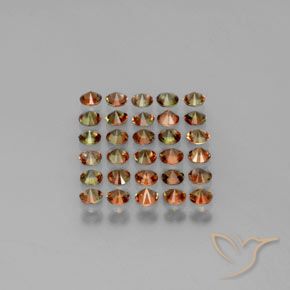 3,40 ct natürliche mehrfarbiger Andalusit-Edelsteine, Rundschliff, VS