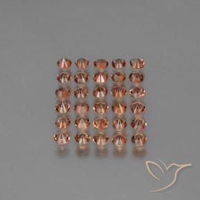 3.74 ct natürliche Mehrfarbig Andalusit-Edelsteine, Runden, VS