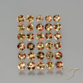4.05 ct natürliche Mehrfarbig Andalusit-Edelsteine, Runden, VS
