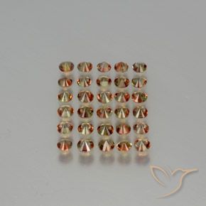 4.05 ct natürliche Mehrfarbig Andalusit-Edelsteine, Runden, VS