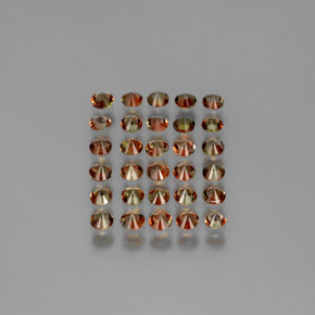 3.65 ct natürliche Mehrfarbig Andalusit-Edelsteine, Rund Schliff, VS