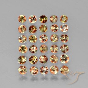 3.57 ct natürliche Mehrfarbig Andalusit-Edelsteine, Runden, VS