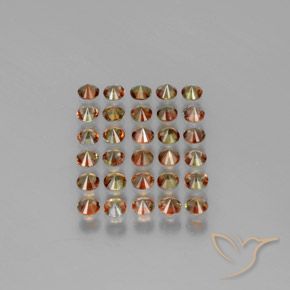 3.57 ct natürliche Mehrfarbig Andalusit-Edelsteine, Runden, VS