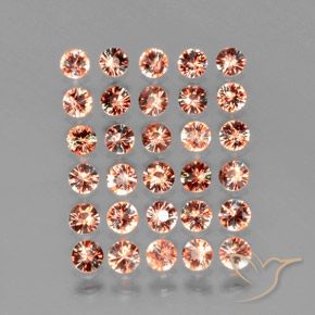 3.51 ct natürliche Mehrfarbig Andalusit-Edelsteine, Runden, VS