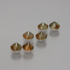 1,17 ct natürliche mehrfarbiger Andalusit-Edelsteine, Rundschliff, VS