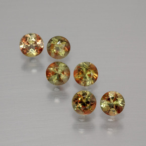 1,11 ct natürliche mehrfarbiger Andalusit-Edelsteine, Rundschliff, VS