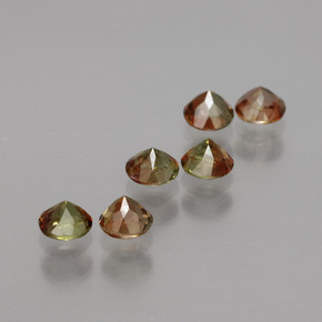 1,11 ct natürliche mehrfarbiger Andalusit-Edelsteine, Rundschliff, VS