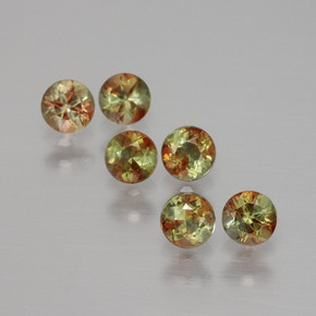 1,15 ct natürliche mehrfarbiger Andalusit-Edelsteine, Rundschliff, VS