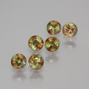 1,15 ct natürliche mehrfarbiger Andalusit-Edelsteine, Rundschliff, VS