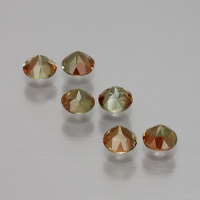 1,15 ct natürliche mehrfarbiger Andalusit-Edelsteine, Rundschliff, VS