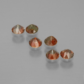 1.17 ct natürliche Mehrfarbig Andalusit-Edelsteine, Rund Schliff, VS