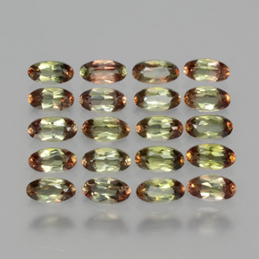  ct natürliche Mehrfarbig Andalusit-Edelsteine, Oval Schliff, VS