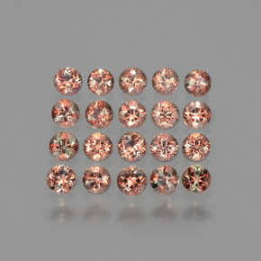 1,54 ct natürliche mehrfarbiger Andalusit-Edelsteine, Rundschliff, VS