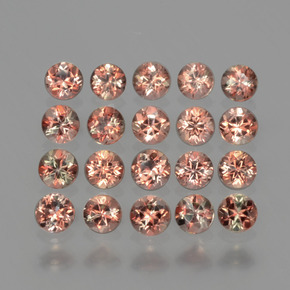 1,54 ct natürliche mehrfarbiger Andalusit-Edelsteine, Rundschliff, VS
