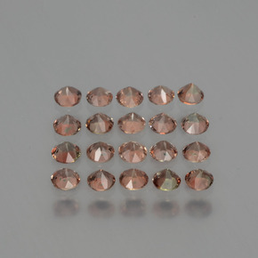1,54 ct natürliche mehrfarbiger Andalusit-Edelsteine, Rundschliff, VS