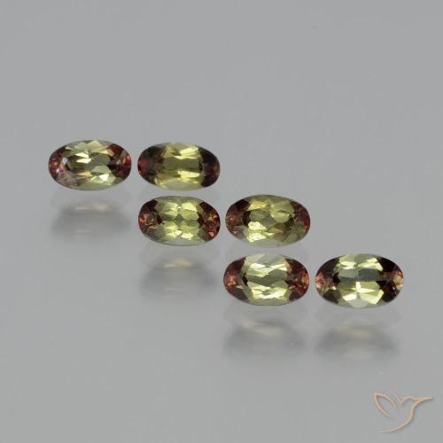 1.64ctw Natürlicher Mehrfarbig Andalusit, Oval, VS