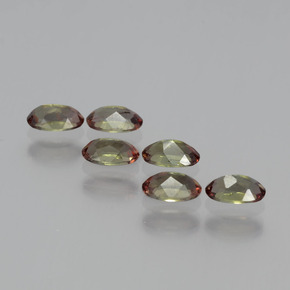 1,54 ct natürliche mehrfarbiger Andalusit-Edelsteine, Oval Schliff, VS