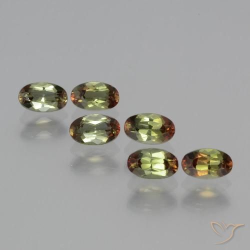 1.71 ct natürliche Mehrfarbig Andalusit-Edelsteine, Oval Schliff, VS