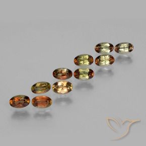 2.84 ct natürliche Mehrfarbig Andalusit-Edelsteine, Oval, VS