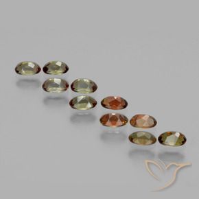 2.84 ct natürliche Mehrfarbig Andalusit-Edelsteine, Oval, VS