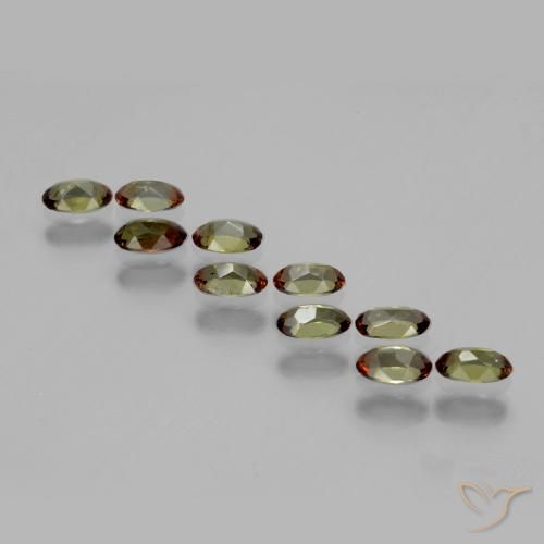 2.14 ct natürliche Mehrfarbig Andalusit-Edelsteine, Oval, VS