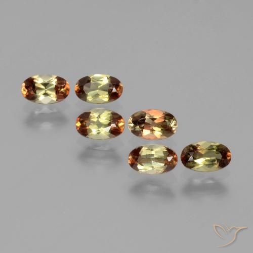1.56ctw Natürlicher Mehrfarbig Andalusit, Oval, VS