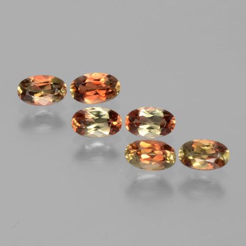 1,51 ct natürliche mehrfarbiger Andalusit-Edelsteine, Oval Schliff, VS