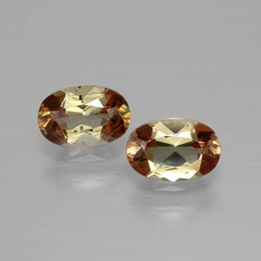  ct natürliche Mehrfarbig Andalusit-Edelsteine, Oval Schliff, VVS-VS