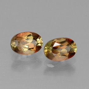  ct natürliche Mehrfarbig Andalusit-Edelsteine, Oval Schliff, VS