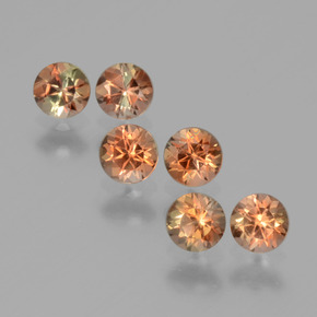 1.17 ct natürliche Mehrfarbig Andalusit-Edelsteine, Rund Schliff, VS